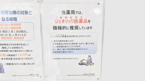 調剤薬局ツルハドラッグ帯広大通南24丁目店のジェネリック対応