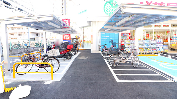 スギ薬局　南行徳店の駐輪場