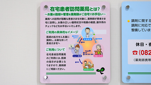 ミント薬局 はでいし店の在宅対応