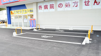ウェルネス薬局皆生店の駐輪場