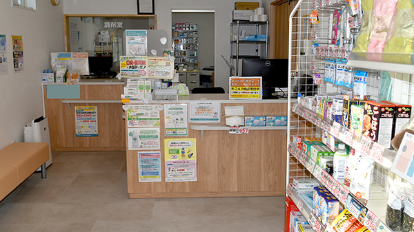 ルナ羽島薬局の受付/カウンター