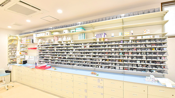 大賀薬局 二日市中央店の薬棚