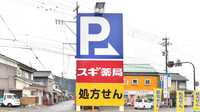 スギ薬局 勝山店の看板