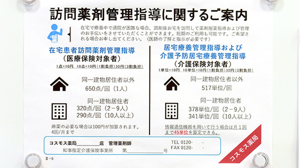 コスモス調剤薬局　伊勢小木店の在宅対応
