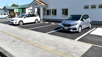 屋久島マリンバ薬局の駐車場