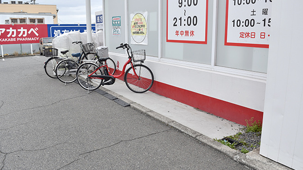 アカカベ薬局　深阪店の駐輪場