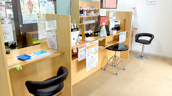 ローリエ薬局 角盤店の受付/カウンター