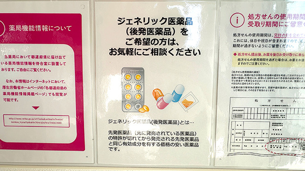 くりけ薬局のジェネリック対応