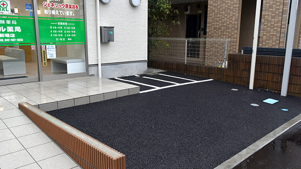パル薬局新堀店の駐輪場