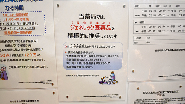 調剤薬局ツルハドラッグ　川崎駅前大通り店のジェネリック対応