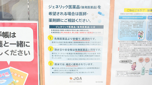 サン薬局　富雄中央店のジェネリック対応
