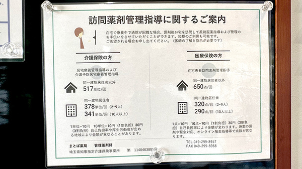 まとば薬局の在宅対応