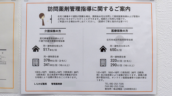 しらかば薬局の在宅対応