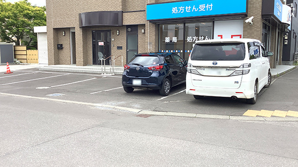 イチフジ薬局・北白石店の駐車場