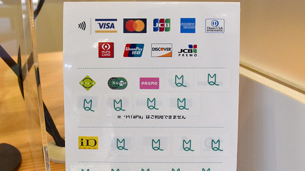 つばき薬局　守谷店のクレカ/電子マネー対応