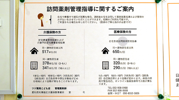 ツジ薬局 こども店の在宅対応