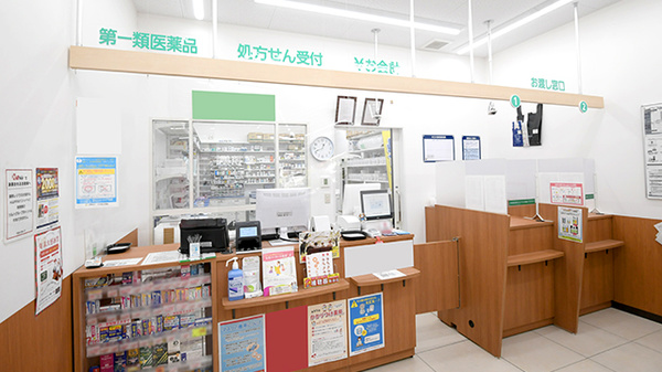 薬局くすりの福太郎　市川大野店の受付/カウンター