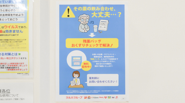 調剤薬局ツルハドラッグ水戸元吉田店の残薬回収サービス