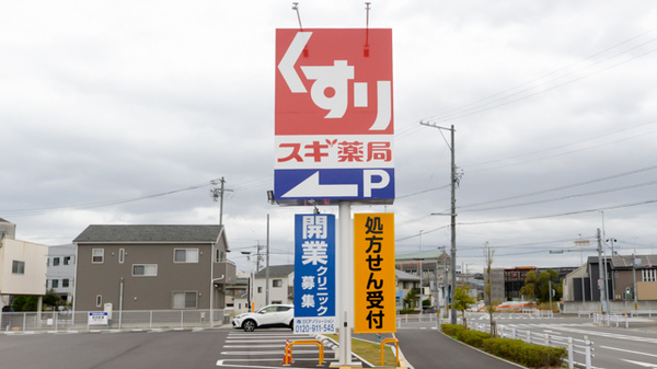 スギ薬局 大府中央店の看板