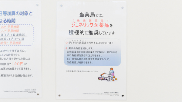 ウォンツ八木薬局のジェネリック対応