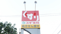 スギ薬局 西三国店の看板