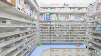 スギ薬局 豊田吉原店の薬棚
