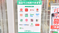 スギ薬局 千葉富士見店のスマホ決済対応