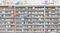 すず薬局　にしろく店の薬棚