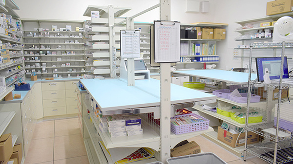 ププレひまわり薬局尾道西店の調剤室