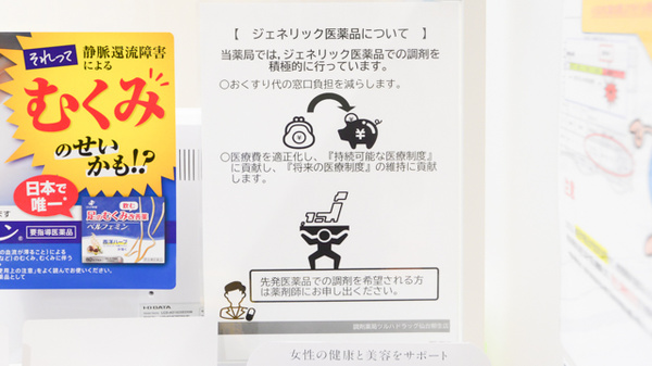 調剤薬局ツルハドラッグ仙台柳生店のジェネリック対応