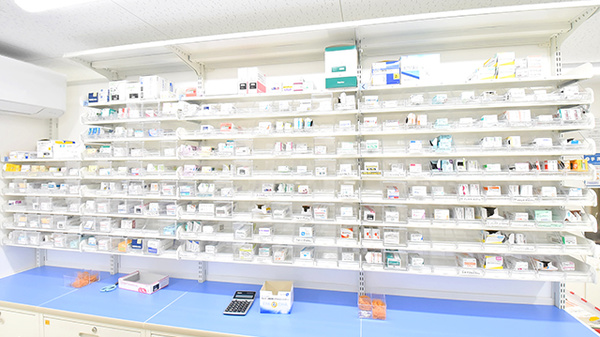 スギ薬局 大井町店の薬棚