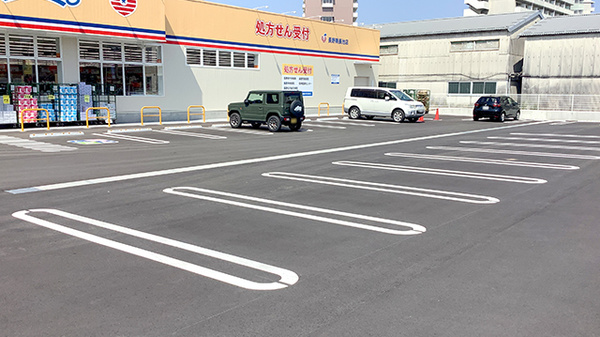 モリキ長野南長池薬局の駐車場