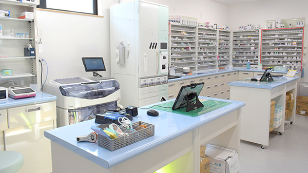 エスマイル薬局　蔵王店の調剤室