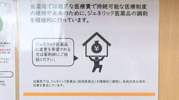ギフト薬局のジェネリック対応