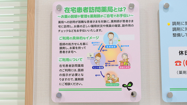 ミント薬局 下祇園店の在宅対応