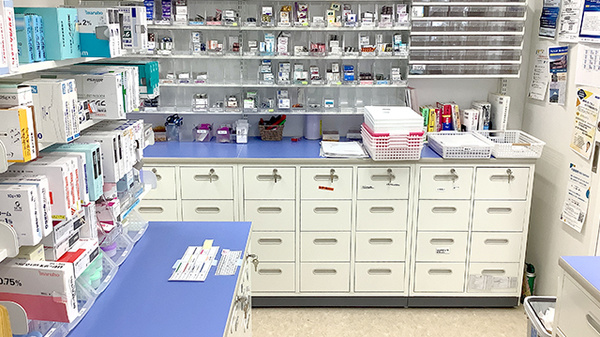 メイプル薬局水戸島店の調剤室