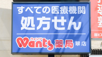 ウォンツ薬局翠店の看板