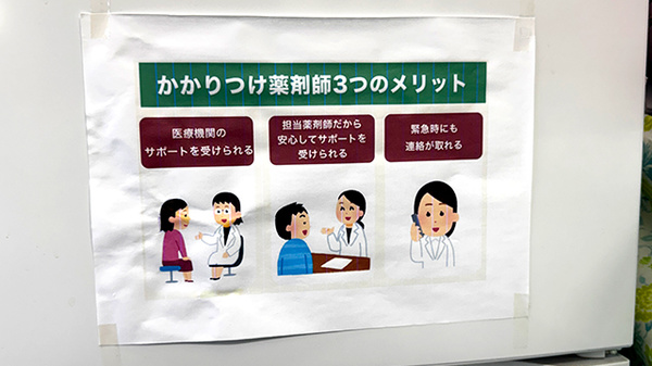 たなべ薬局のかかりつけ薬局対応