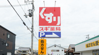スギ薬局　守口橋波店の看板