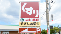 スギ薬局　金沢野田店の看板