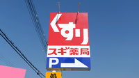 スギ薬局 渋川南店の看板