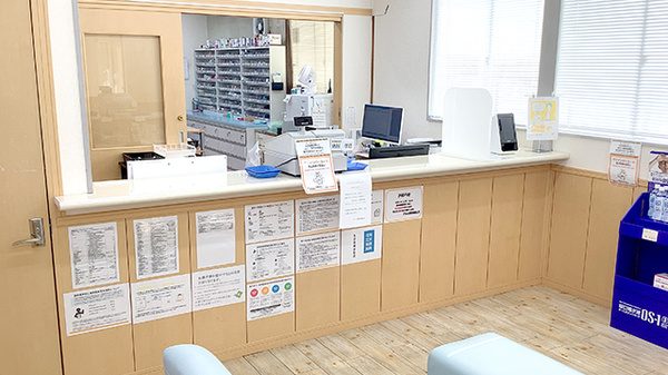 アエル薬局桐生店の受付/カウンター