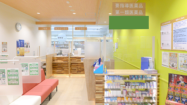 調剤薬局ツルハドラッグ稚内潮見店の受付/カウンター