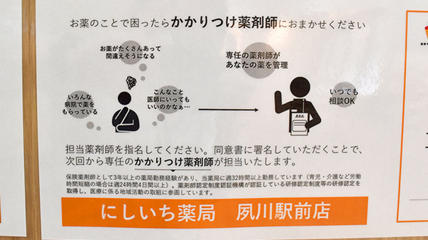 にしいち薬局　夙川駅前店のかかりつけ薬局対応