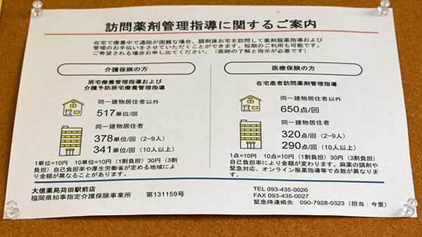 大信薬局　苅田駅前店の在宅対応