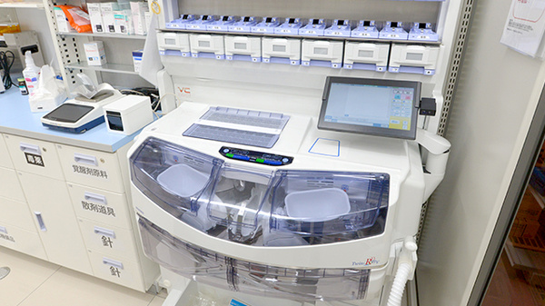 ウォンツフレスポ三次プラザ薬局の調剤器具