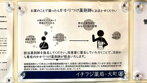 イチフジ薬局・大町店のかかりつけ薬局対応