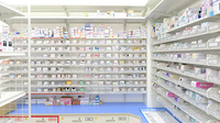 スギ薬局 蓮根店の薬棚