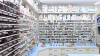 スギ薬局 南古谷病院店の薬棚