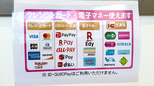 日生薬局 新御徒町店のクレカ/電子マネー/スマホ決済対応